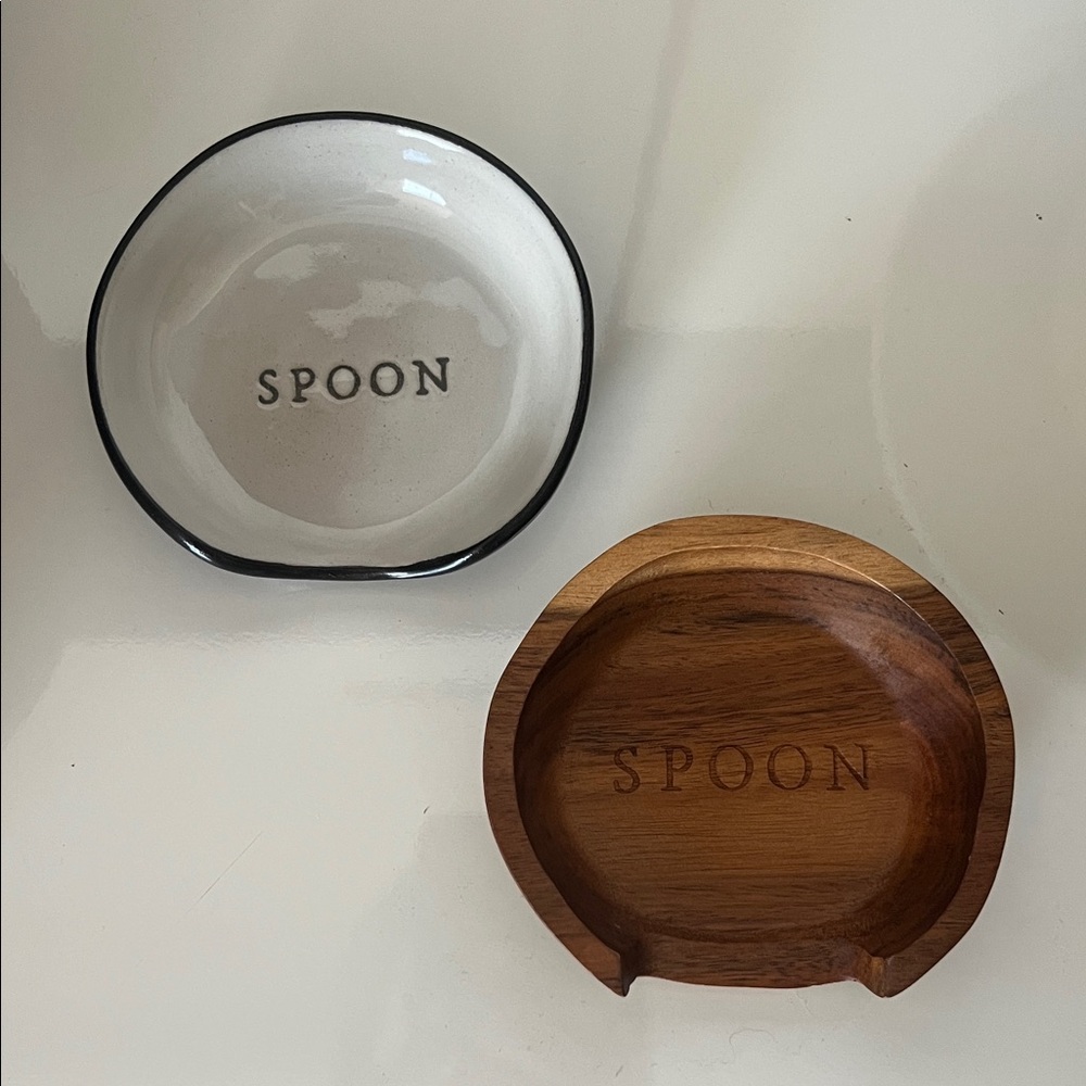 Heart and Hand Spoon Rests set of two